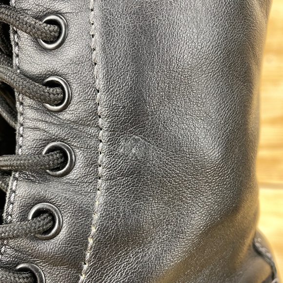 Dr. Marten 14 Eyelet Mid Calf Leather Boot Sz 8 - Picture 10 of 15